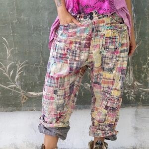Magnolia Pearl Miners Pants in Madras Rainbow
